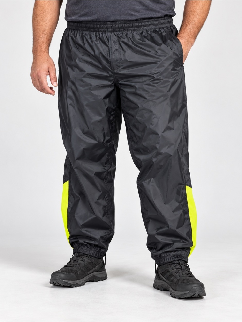 Can-Am BRP Rain Mud Pants Size XL Elastic Waist Foot Straps Black